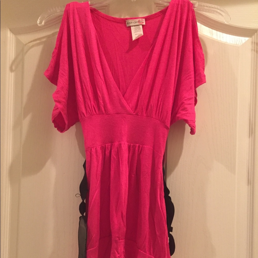 Pink V-Neck Top